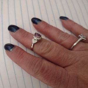 Silver CZ ring